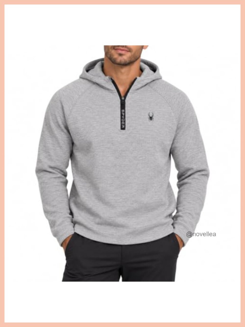 Quarter Zip Hoodie Lightweight Fleece Pullover Sweatshirt